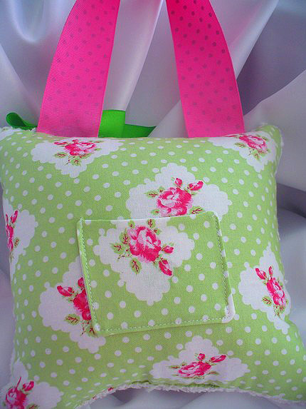 Girls Tooth Fairy Pillow Green Rosie-Tooth Fairy Pillows, hair bows, hair bow holders, tutu, tooth fairy pillows, headbands, pendants, charms, hairbow, hairbow holder, barrette holder, personalize hair bow holder, hairbows, ballerina bow holder, ballet bow holder, animal print bow holder, tooth pillow, party hats, birthday party hat, 1st birthday party hat, 1st birthday