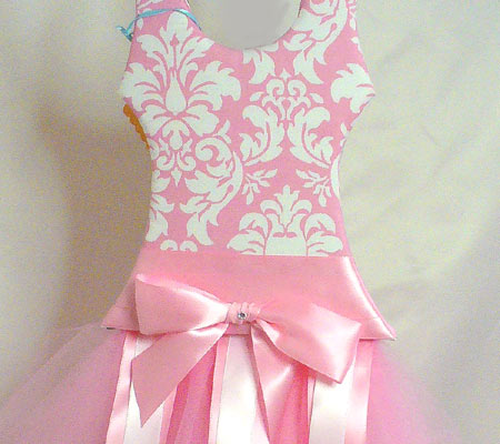 Fabric CD Damask Pink Tutu Hair Bow Holder-tutu, hair bow holder, hair bows, hair bow holders, tutu, tooth fairy pillows, headbands, pendants, charms, hairbow, hairbow holder, barrette holder, personalize hair bow holder, hairbows, ballerina bow holder, ballet bow holder, animal print bow holder, tooth pillow, party hats, birthday party hat, 1st birthday party hat, 1st birthday
